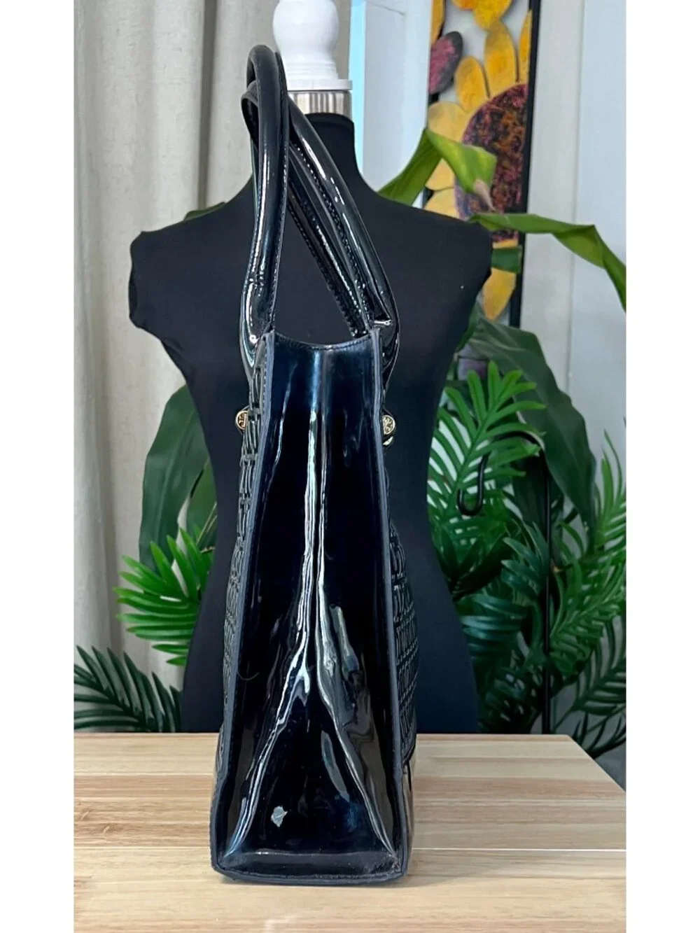TORY BURCH Black Robinson Cut Out Tote ✺✺